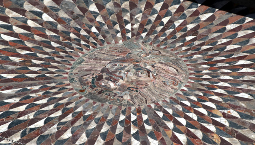 Burdurda Medusa mozaiğinin üzeri kapatıldı