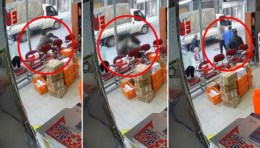 Bursada dehşet anları kamerada Eczane önüne çıkan kadın çalışana saldırıp kıyafetini çıkarmaya çalıştı İfadesi ortaya çıktı