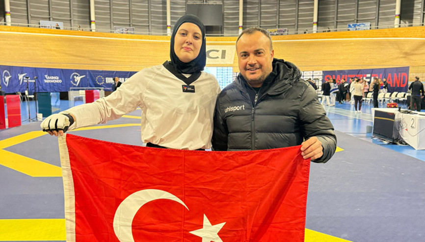 Aydınlı taekwondocu Avrupa şampiyonu oldu