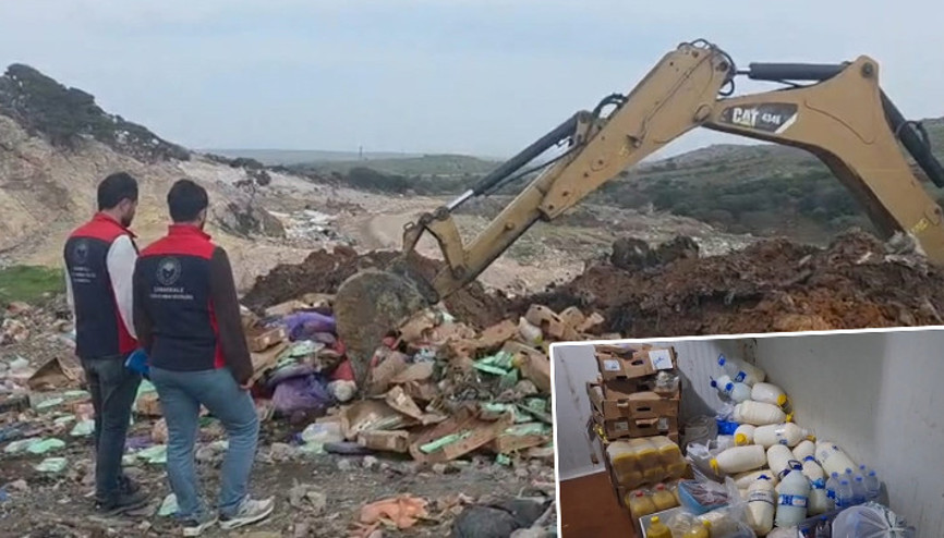 Gökçeadada bozuk gıdaların bulunduğu şarküteri mühürlendi 42 bin lira ceza uygulandı
