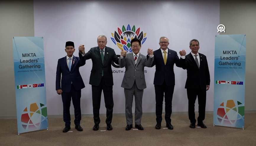 Cumhurbaşkanı Recep Tayyip Erdoğan, MIKTA liderleriyle bir araya geldi
