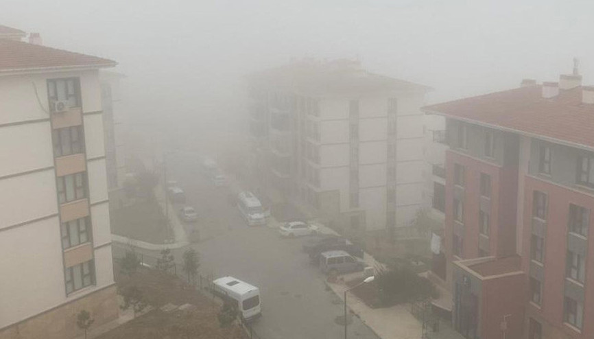 Elazığ’ın yüksek kesimlerde sis etkili oldu