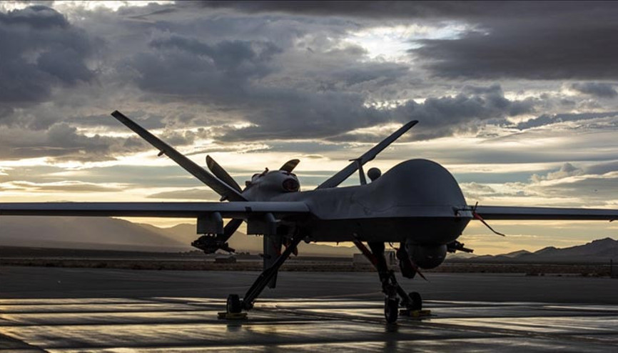 ABDye ait İHA Sarı Denize düştü