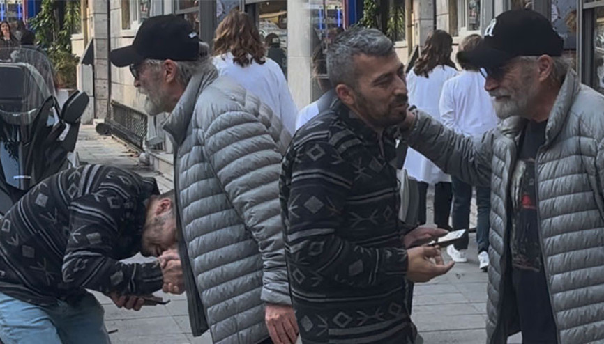 Haluk Bilginer hayranını uyardı: Baban hariç kimsenin elini öpme