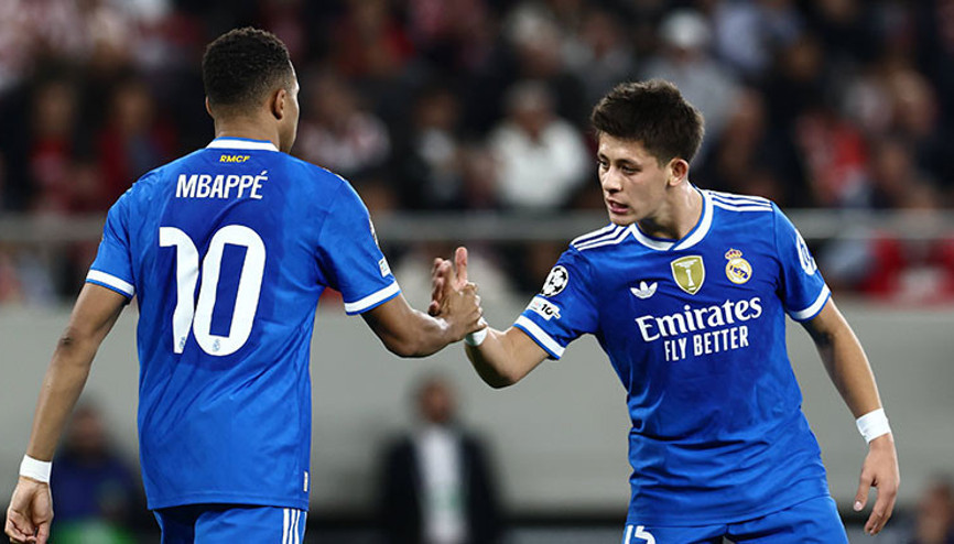Olympiakos 3-4 Real Madrid (UEFA Şampiyonlar Ligi) Arda Güler, Kylian Mbappe...