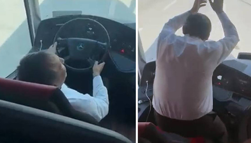Otobüsteki görüntüler üzerine polis harekete geçti: Şoföre işlem yapıldı Otobüsteki görüntüler üzerine polis harekete geçti: Şoföre işlem yapıldı