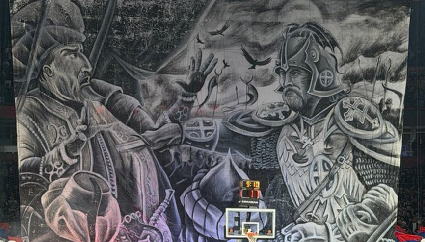 Partizan maçındaki skandal pankarta şartlı ceza