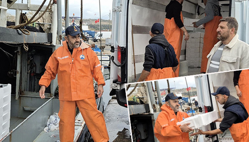 Marmara Denizinden kasa kasa çıkardılar Limanda hareketlilik yaşandı