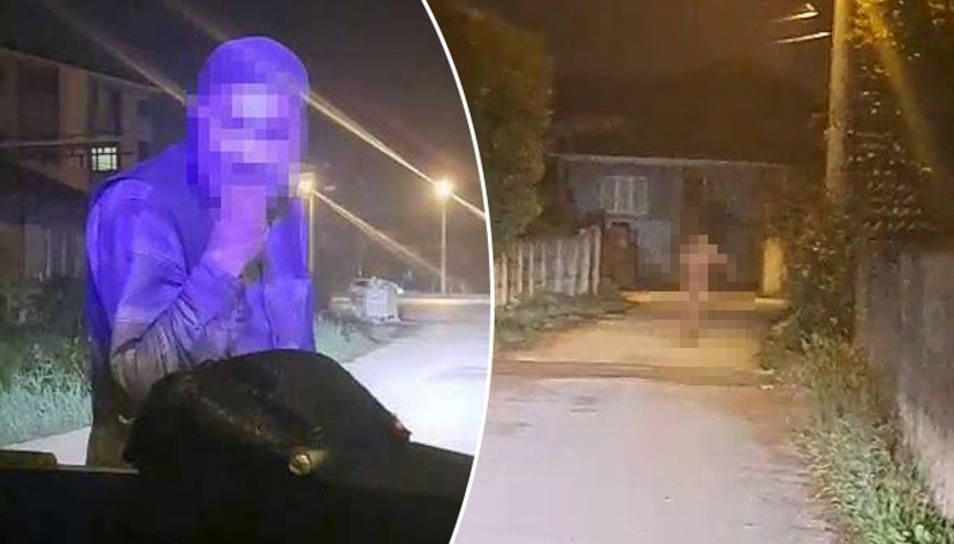 Düzcede ilginç olay Dilenci, zabıta işlem yaparken aniden soyunarak kaçtı
