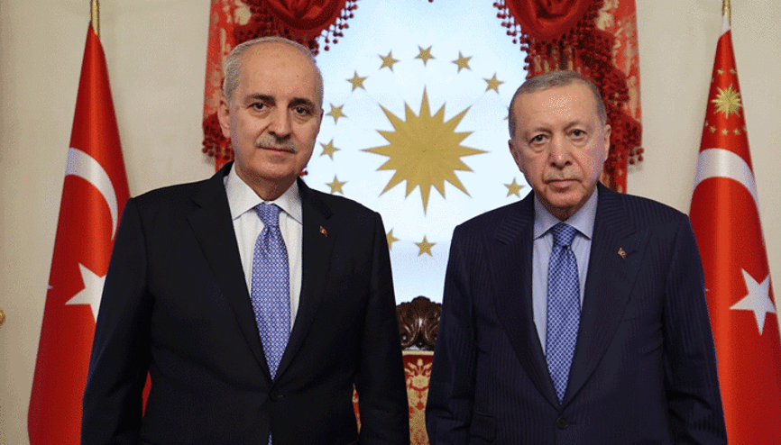 Cumhurbaşkanı Erdoğan, TBMM Başkanı Kurtulmuşu kabul etti