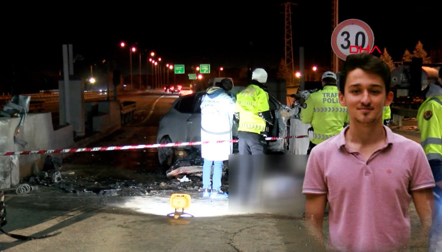 Otomobiliyle gişelere çarpan asistan doktor Semih Savran hayatını kaybetti