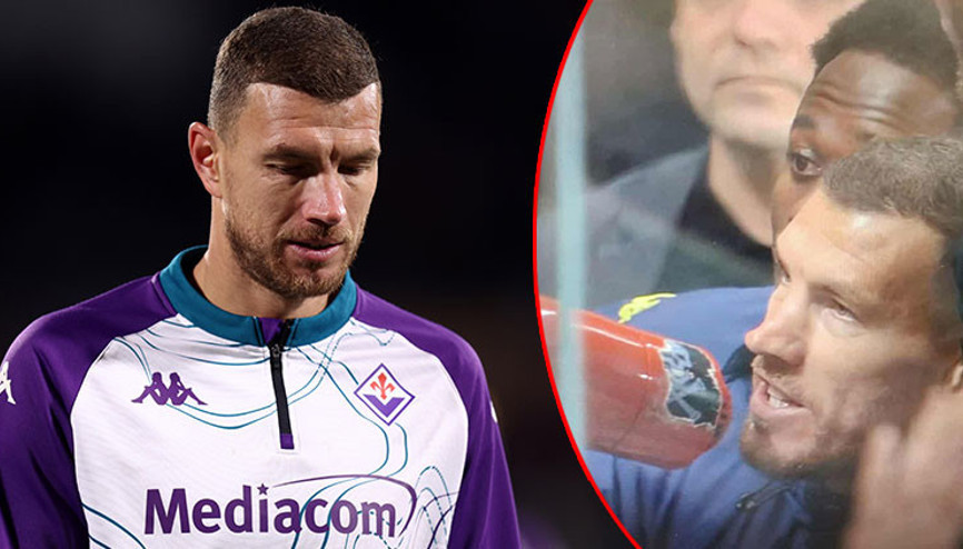 Fiorentinada taraftarın sabrı taştı: Edin Dzeko, megafonla seslendi