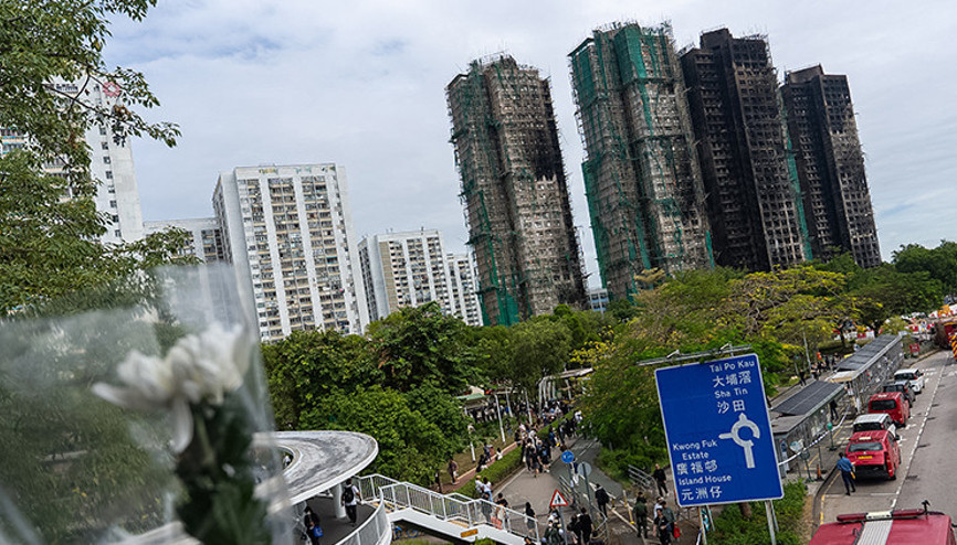 Çindeki Tai Po yangınında ölenlerin sayısı 151e çıktı: 13 kişi gözaltında