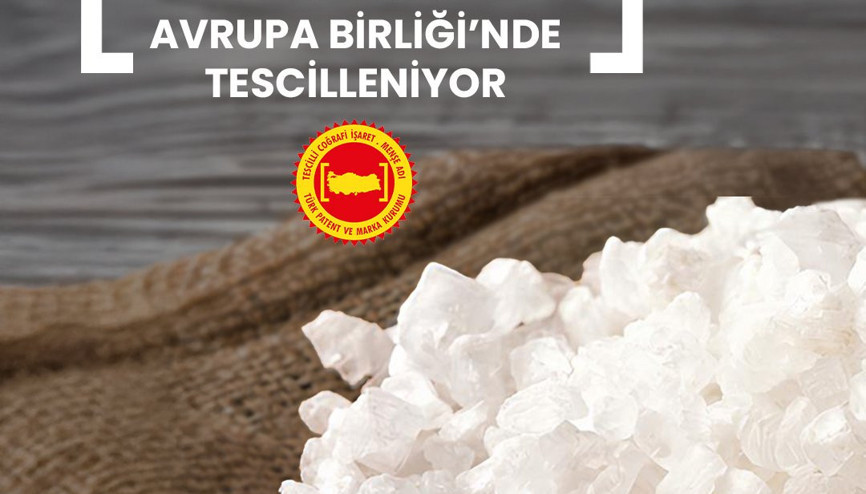 Delice doğal kaynak tuzunun tescili, ABnin Resmi Gazetesinde yayımlandı