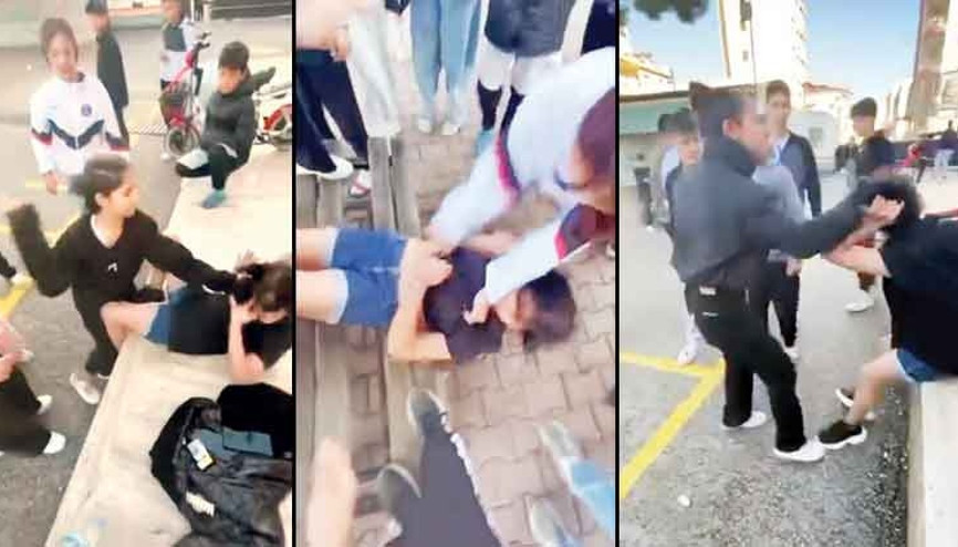 Akran zorbaları... Tekme ve yumruk attı saçından sürükledi Akran zorbaları... Tekme ve yumruk attı saçından sürükledi