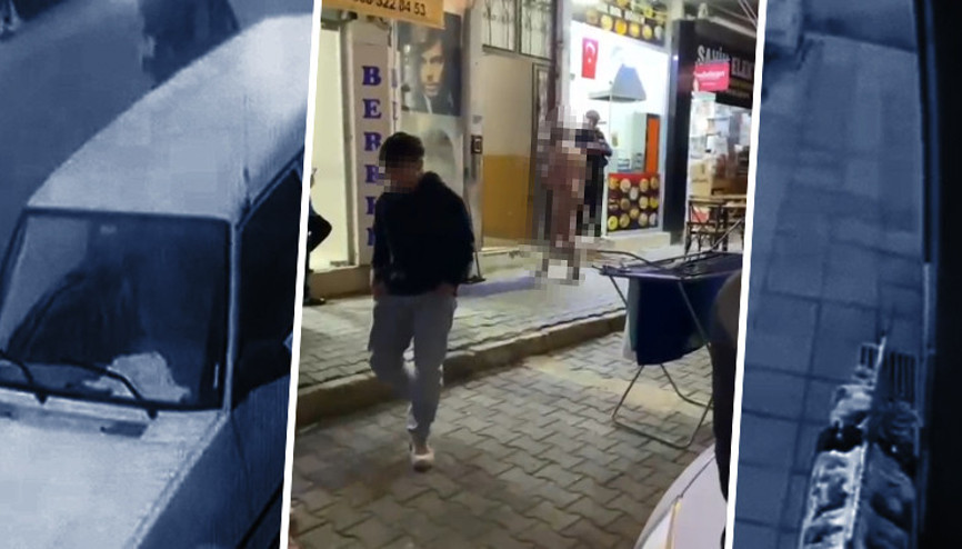 Üzerinde ne var ne yok çıkardı: Sokakta çıplak dolaşan Rus kamerada