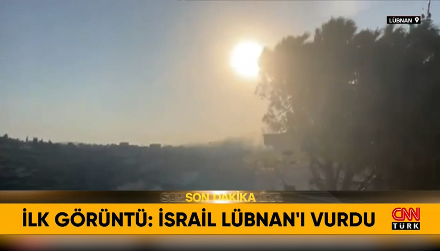 İsrail, Lübnanı vurdu İlk görüntüler