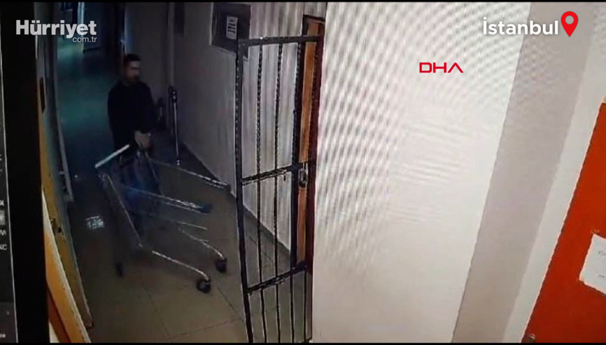 Büyükçekmece Adliyesindeki hırsızlık görüntüleri ortaya çıktı