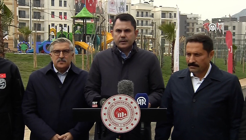 Bakan Kurum: Hatayda 98 bin konutu teslim ettik