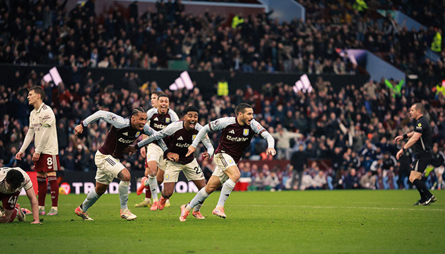 Arsenal, Aston Villa deplasmanında son dakikada mağlup