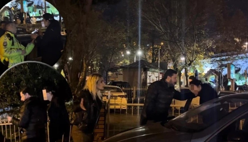 Alkollü kadın sürücü uygulama noktasını birbirine kattı