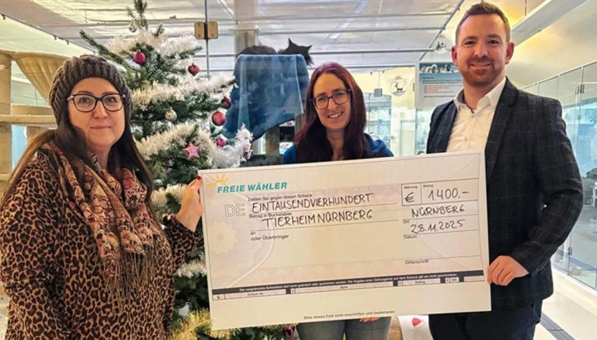 Nürnbergde bağış teslimi