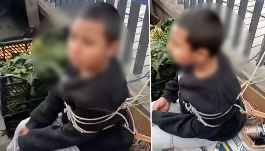 Sarıyer’de pazarda hırsızlık: Çocuğun elini kolunu iple bağladılar