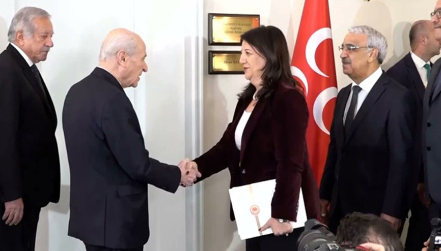 Son dakika... MHP lideri Bahçeli, DEM Parti heyeti ile bir araya geldi Buldan: İkinci aşamaya geçtiğimizi söylemek isterim