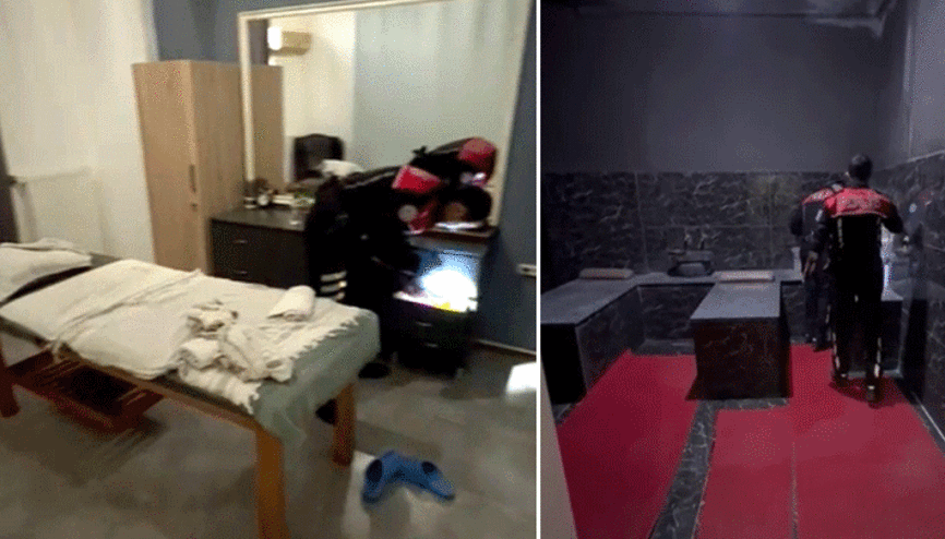 Edirnede masaj salonlarına fuhuş operasyonu Gizli bölmeler ve zil sistemi bulundu: 15 gözaltı Edirnede masaj salonlarına fuhuş operasyonu Gizli bölmeler ve zil sistemi bulundu: 15 gözaltı