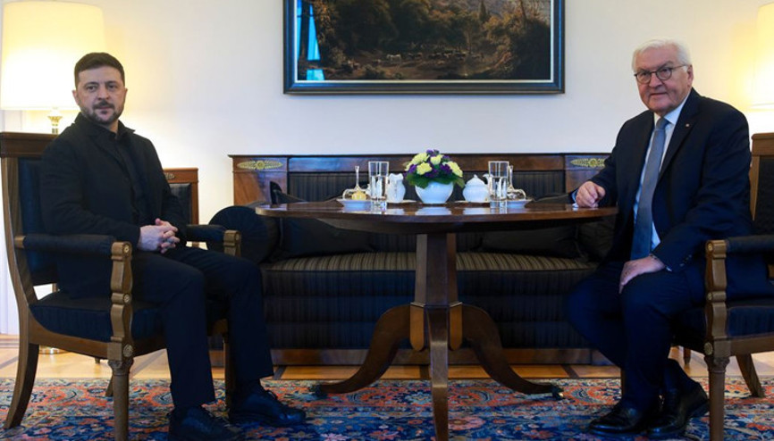 Zelenski, Cumhurbaşkanı Steinmeierle de görüştü