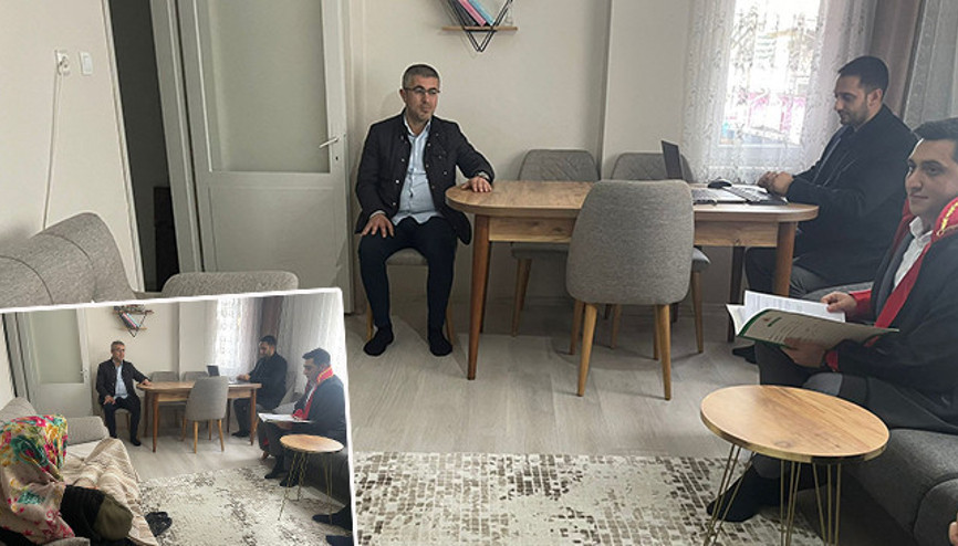 Miras davası için evde mahkeme kurdular