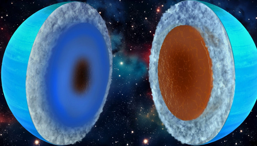 Buz devleri Uranüs ve Neptün aslında kayalık mı