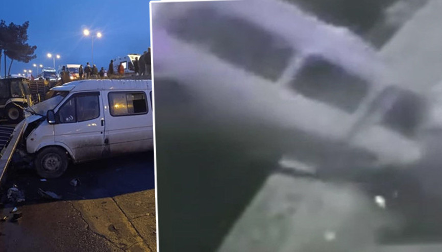 Sinopta servis minibüsü ile otomobil çarpıştı: Ölü ve yaralılar var Kaza anı kamerada