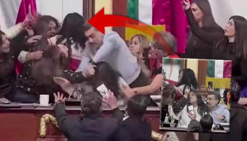 Mecliste saç saça baş başa kavga