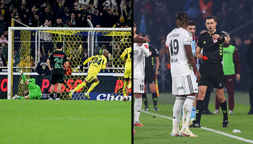 Süper Ligde 16. haftanın VAR kayıtları açıklandı Fenerbahçenin kazandığı penaltı, Beşiktaşın gördüğü kırmızı kart...