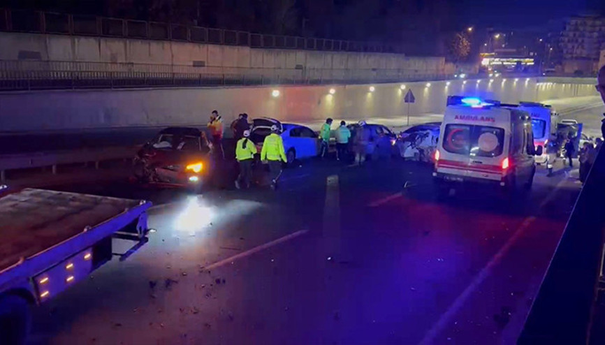 Çekmeköy’de zincirleme kaza: 7 yaralı