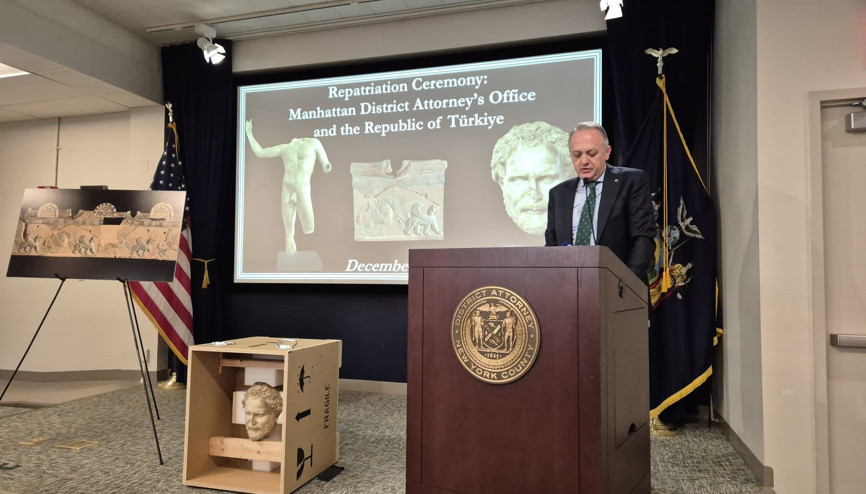 New York’tan Ankara’ya tarihi dönüş kaçırılan tarih Anadolu Medeniyetleri Müzesi’nde