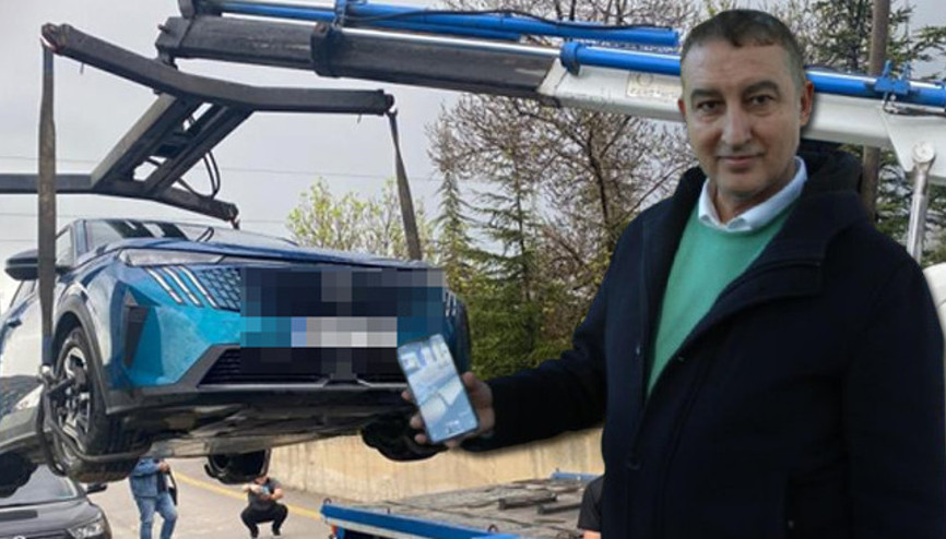 Yıldırım düştü elektrikli otomobil kendini kilitledi Milyonluk araç bu hale geldi: O an öleceğiz diye düşündüm