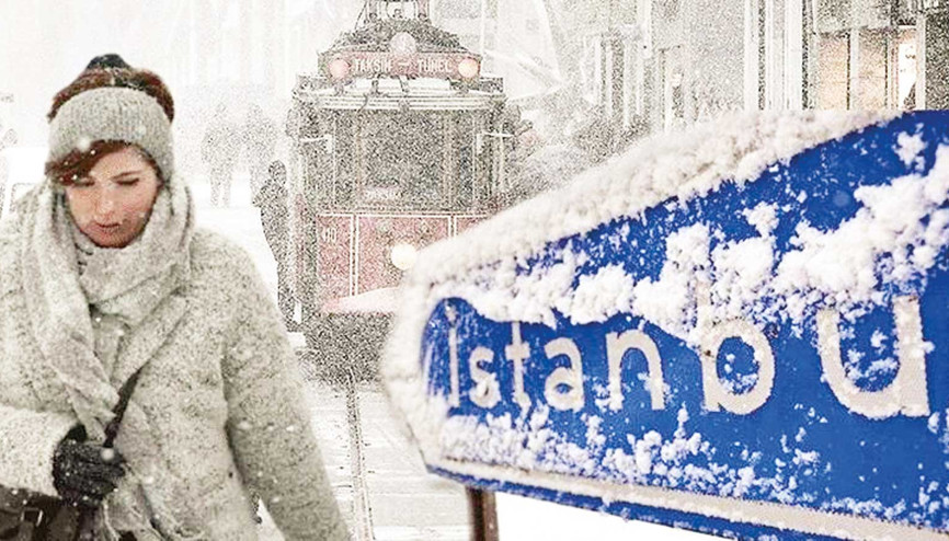 Yılbaşı öncesi lapa lapa kar