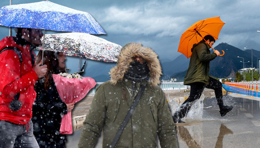 Yeni bir yağış sistemi geliyor: Meteorolojiden kuvvetli yağış uyarısı: 10 ilde kar, 28 ilde sağanak alarmı