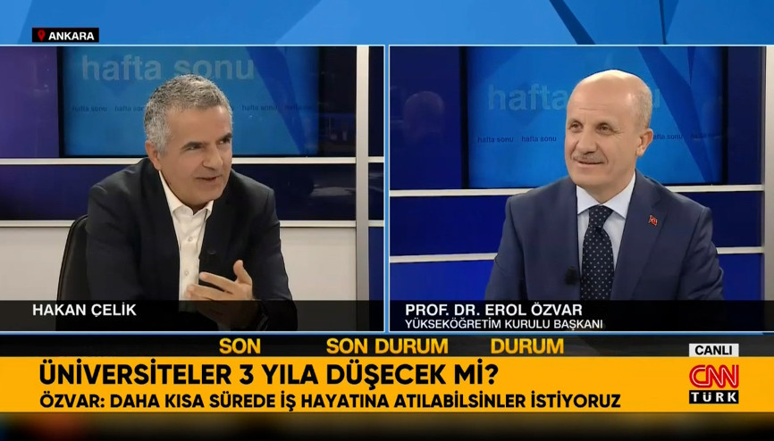 Özvar: Üniversite eğitiminin 3 yıla indirilmesi üzerinde çalışıyoruz