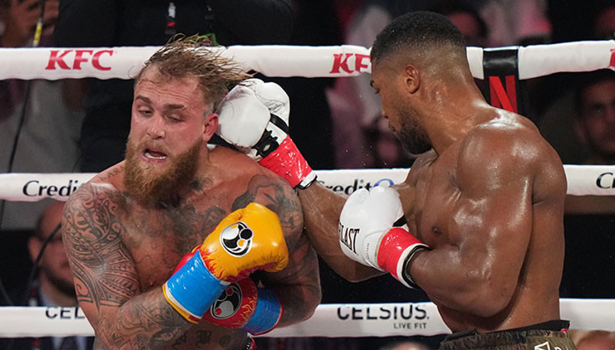 Anthony Joshua, eski sosyal medya fenomeni Jake Paulu nakavt etti