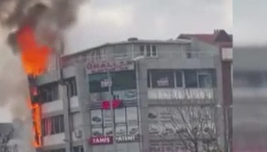 Esenyurtta korkutan yangın