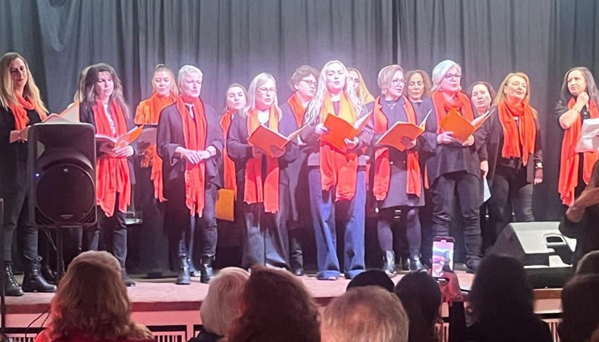 Köln’de kadına şiddet farkındalığı