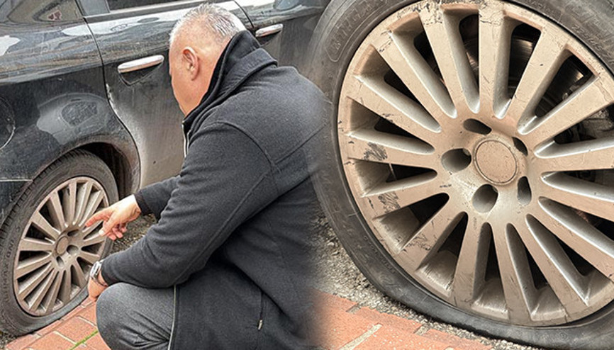 Alanyada akılalmaz olay Park halindeki 20 aracın lastiklerini patlatıp masrafları karşıladı