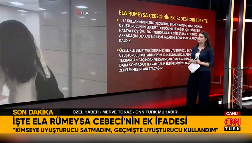 Ela Rümeysa Cebecinin ek ifadesi ortaya çıktı