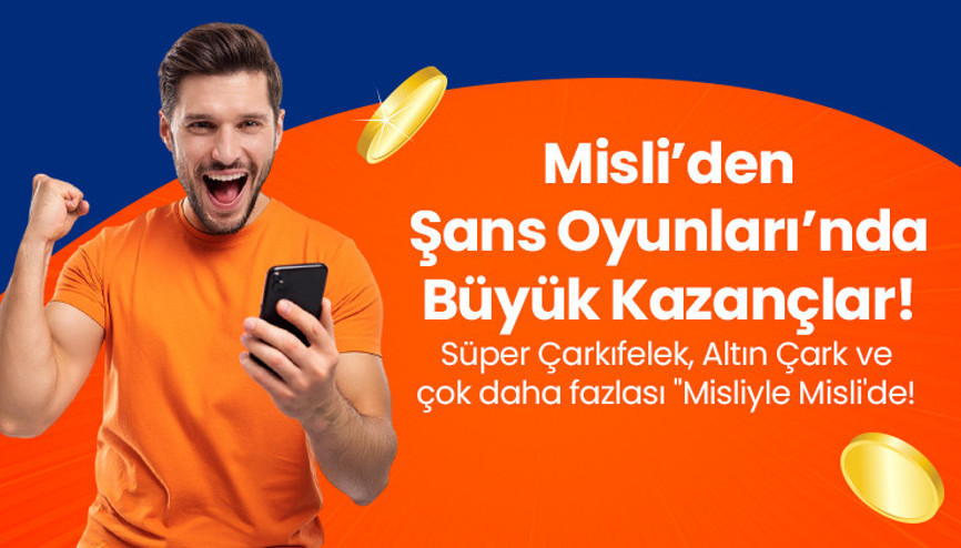 Misli’den Şans Oyunları’nda Büyük Kazançlar Süper Çarkıfelek, Altın Çark ve çok daha fazlası Misliyle Mislide