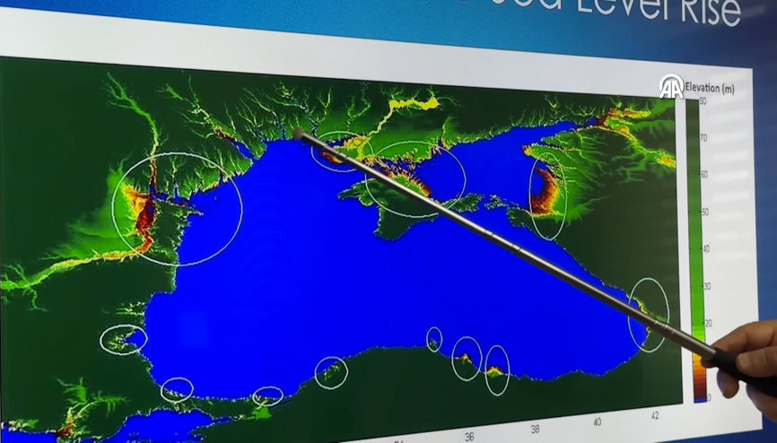 Yapılan uydu çalışmasında Karadenizin seviyesinin yükseldiği tespit edildi