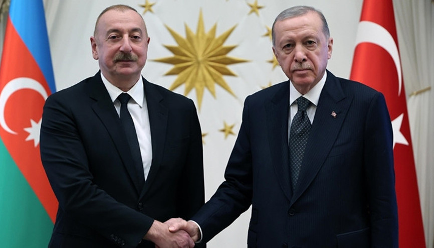 Cumhurbaşkanı Erdoğan, Azerbaycan Cumhurbaşkanı Aliyev ile görüştü