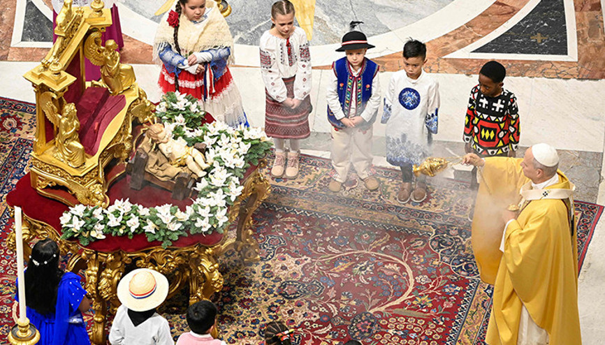 Papa Leo, Vatikanda ilk kez Noel ayini yönetti